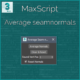 Maxscript – Average seam normals